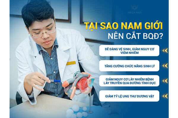 Bao quy đầu dài nên cắt, cắt bao quy đầu
